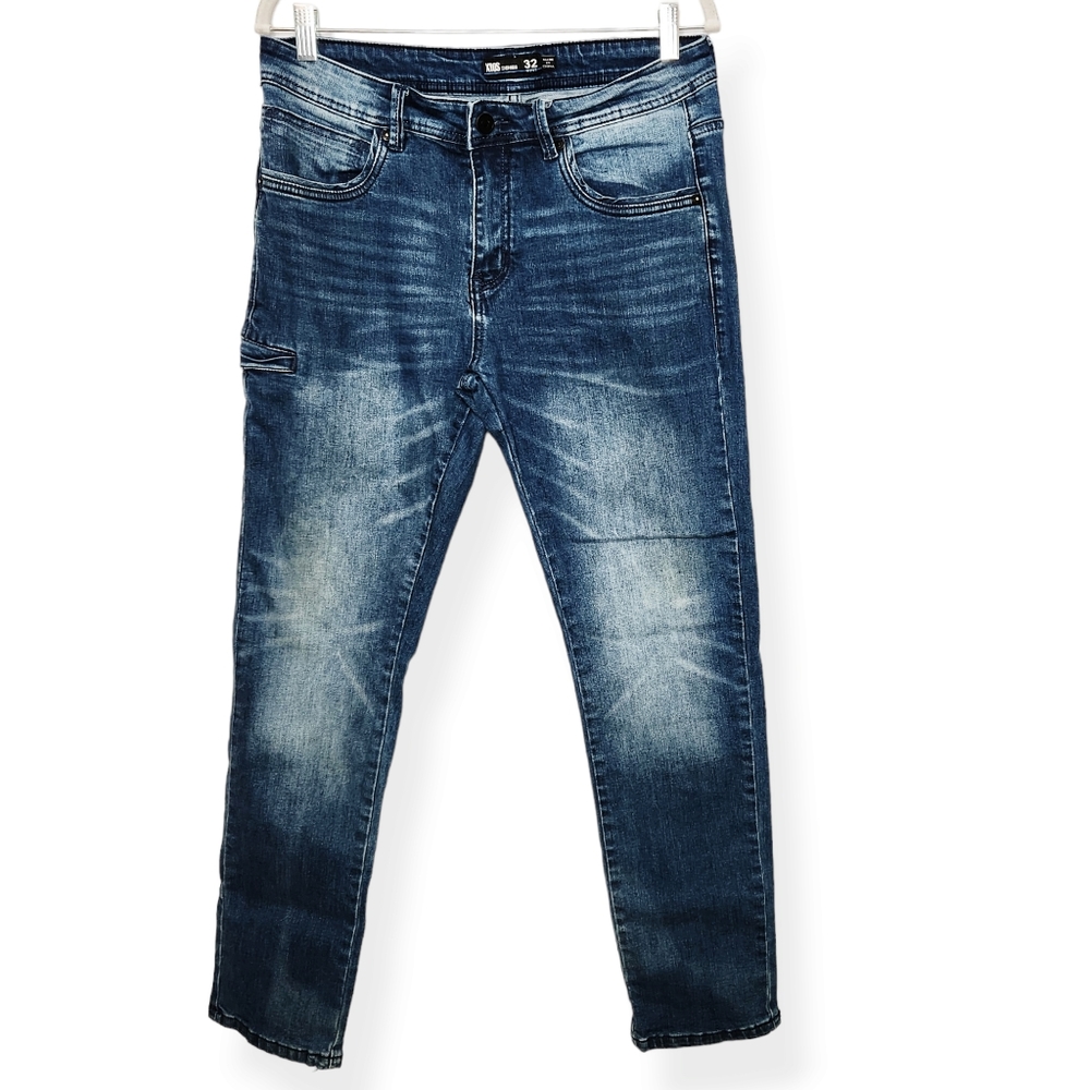 XIOS Men's Jeans Straight Leg Medium Wash Denim Size 32